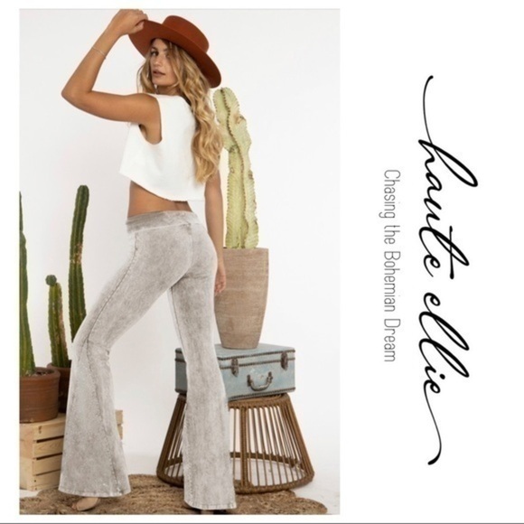 RONSTADT-Mineral Wash Wide Leg Yoga Pant - Picture 11 of 15